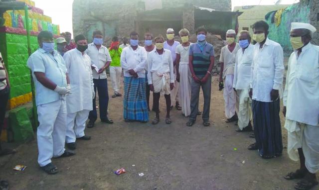 ಮಾಸ್ಕ, ಜೀವನಾವಶ್ಯಕ ವಸ್ತುಗಳು ವಿತರಣೆ